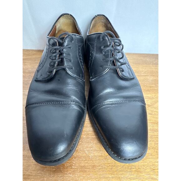 Johnston & Murphy Banning XC4 Sz 10.5 Black Leather Cap Toe Waterproof Calfskin - Picture 2 of 10